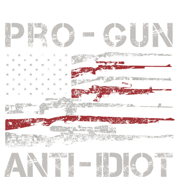 Pro Gun Anti Idiot Vintage Usa Flag 2nd Amendment Long Sleeve Pajama Set