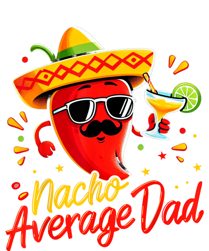 Nacho Average Daddy Dad Mexican Cinco De Mayo Father Fiesta Women's Long Sleeve Flannel Pajama Set 