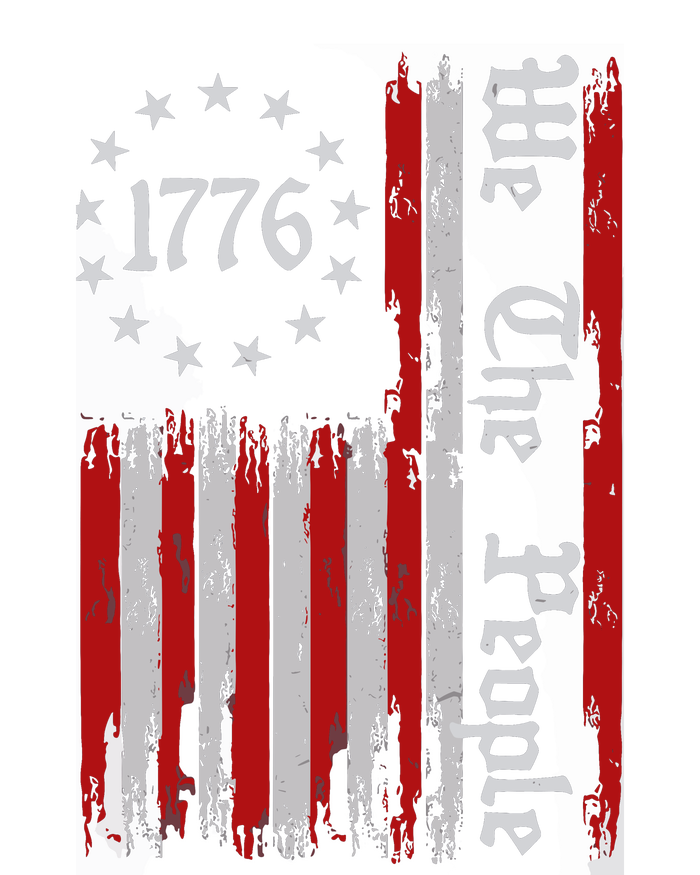 We The People 1776 Distressed Usa American Flag T-Shirt