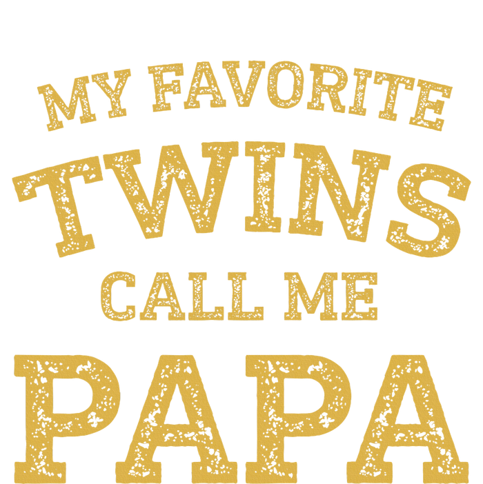 Vintage My Favorite Twins Call Me Papa Grandpa Of Twins T-Shirt