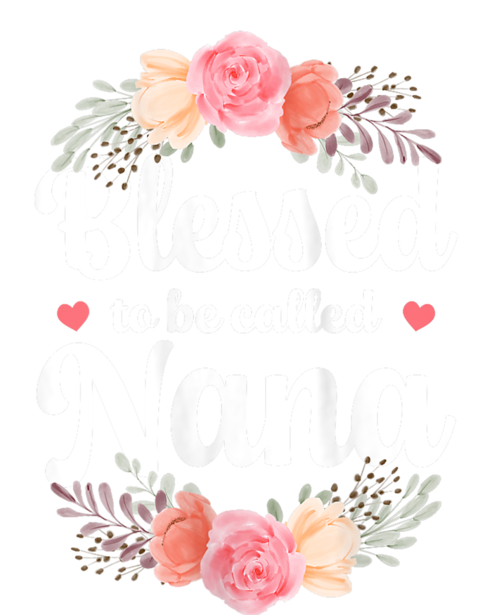 Blessed Nana Christian Grandma Floral MotherS Day PosiCharge RacerMesh Polo