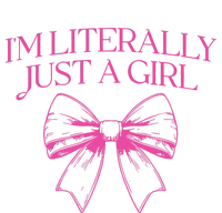 IM Literally Just A Girl Coquette Bow Ladies Long Sleeve Shirt