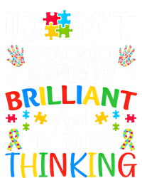 I Dont Speak Much Brilliant Autism Awareness Month Meaningful Gift Women's Tri-Blend 3/4-Sleeve Raglan Shirt