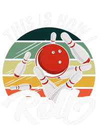 This Is How I Roll Boy Retro Funny Bowling Cropped Pullover Crew