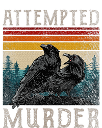 Attempted Murder Crows & Raven Edgar Allen Poe Women's Tri-Blend 3/4-Sleeve Raglan Shirt