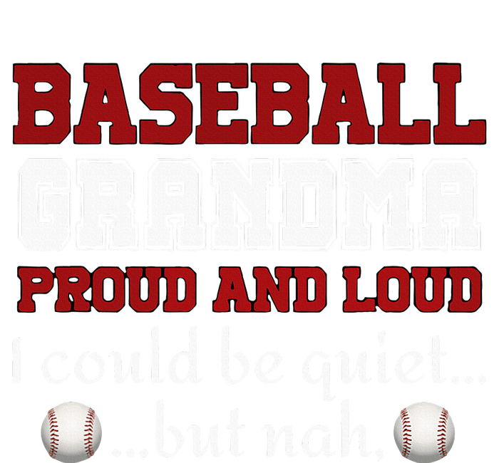 Baseball Grandma Proud And Loud Women Kids Long Sleeve Shirt