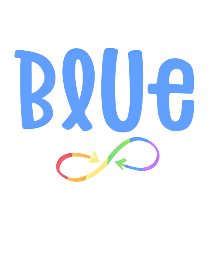 I Wear Blue For My Brother Autism Awareness Acceptance Gift Mousepad