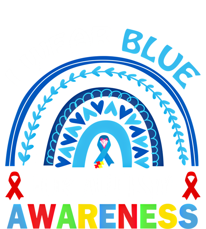 I Wear Blue For My Son Autism Awareness Cute Gift Valucap Bio-Washed Visor