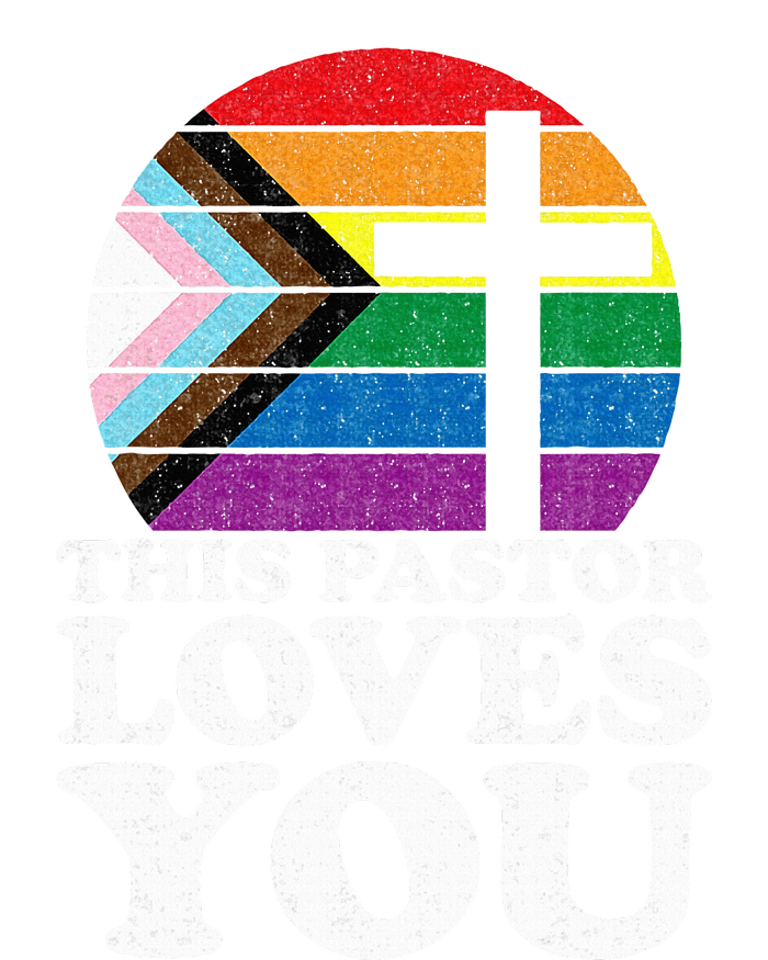 Christian Ally Inclusive Pride Clergy This Pastor Loves You Kids Hoodie