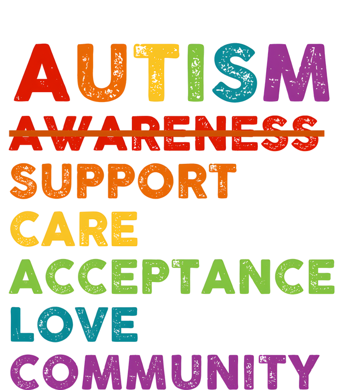 Autism Awareness Support Care Acceptance Love Community Mousepad