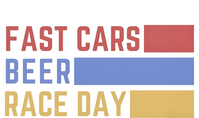 Fast Car Beer Race Day Magnet