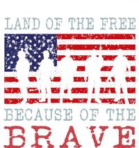 Vintage American Flag Land Of The Free Because Of The Brave T-Shirt