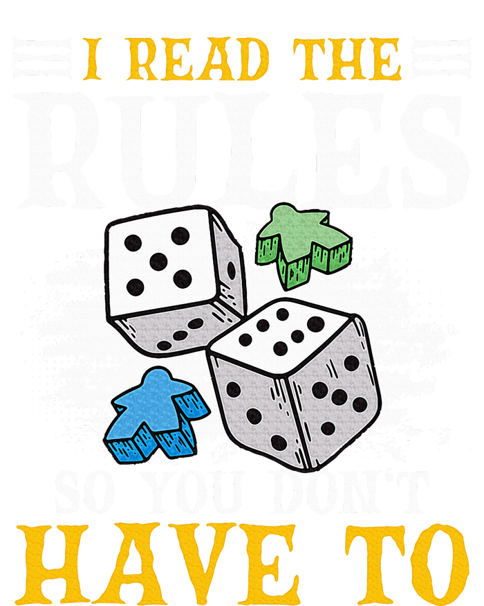 I Read The Rules Board Gaming Tabletop Board Game Meeple High Crown Mesh Back Trucker Hat