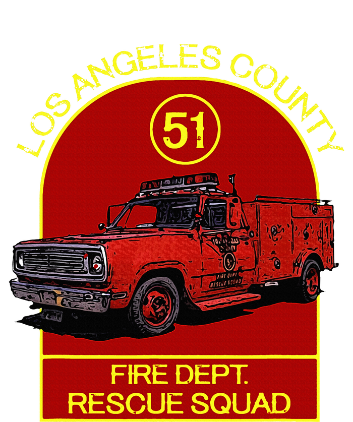 Truck Side 51 Emergency Squad Logo Essential Magnet