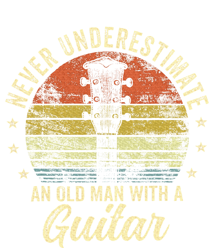 Never Underestimate An Old Man With A Guitar Player T-Shirt