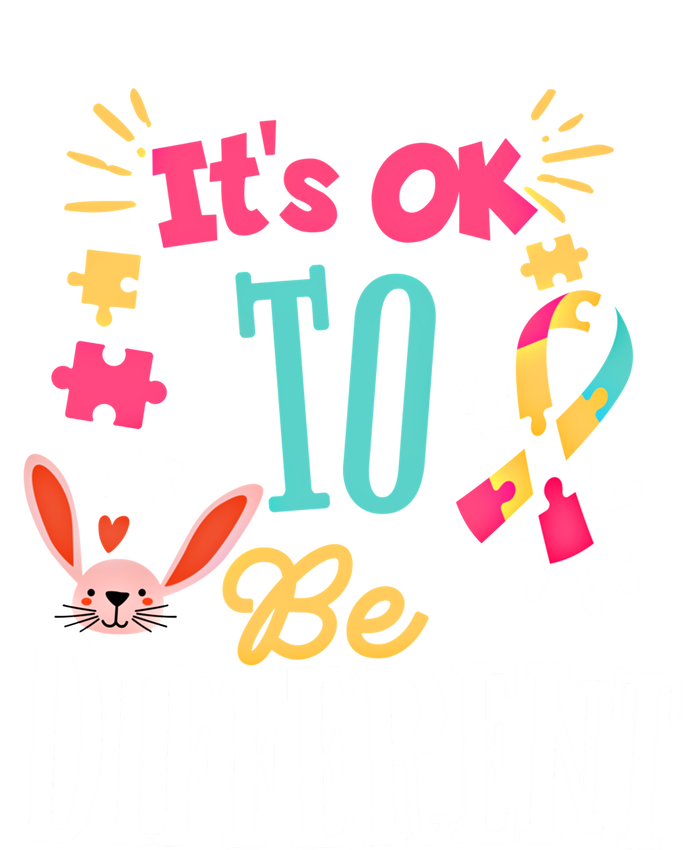 It Is Ok To Be Different Happy Easter Day Autism Awareness Great Gift Women's Flannel Pajama Set