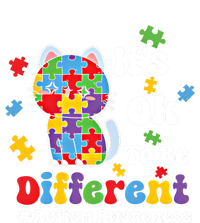 Its Ok To Be Different Cute Cat Autism Awareness Acceptance Cute Gift Full-Length Apron With Pockets