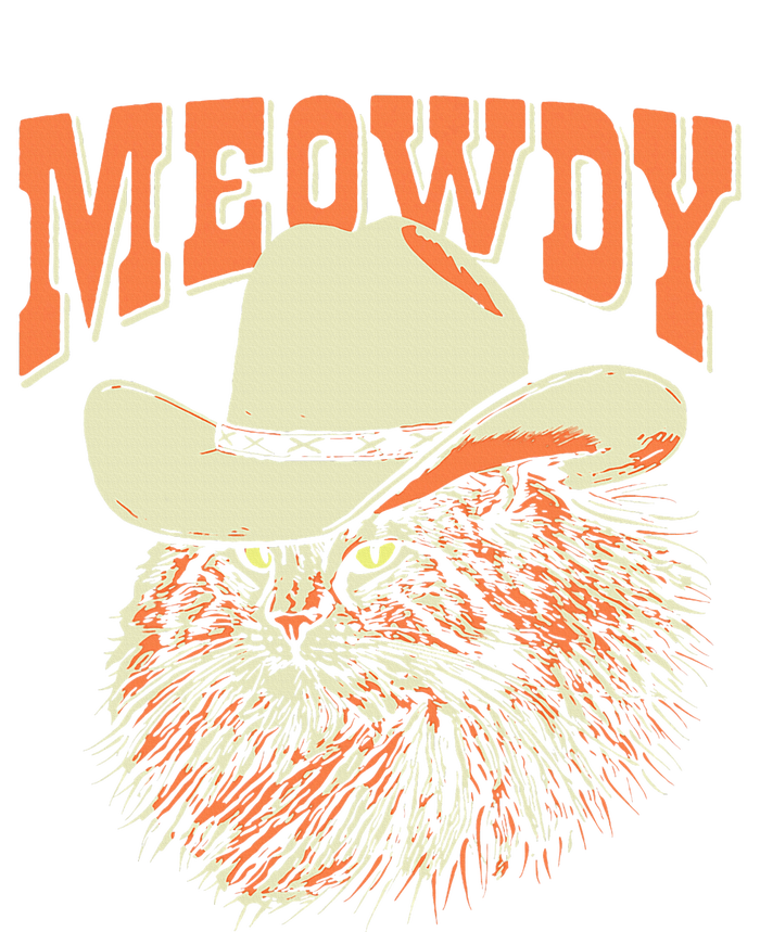 Meowdy! Funny Country Music Cat Cowboy Hat Vintage Women's Strappy Tank