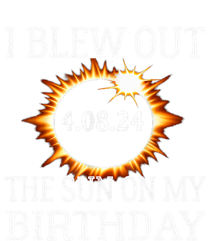 Birthday Solar Eclipse I Blew Out The Sun On My Birthday Striped Beanie with Solid Band