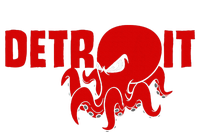 Down Town Detroit City Michigan Octopus Kraken Hockey T-Shirt