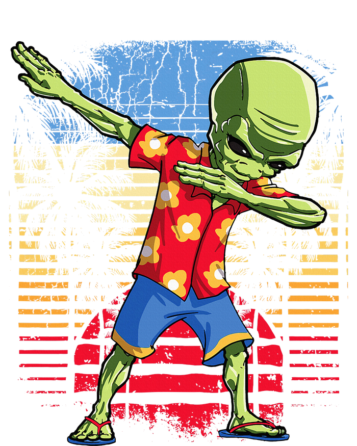 Dabbing Alien Hawaiian Ufo Hawaii Beach Surf Summer T-Shirt