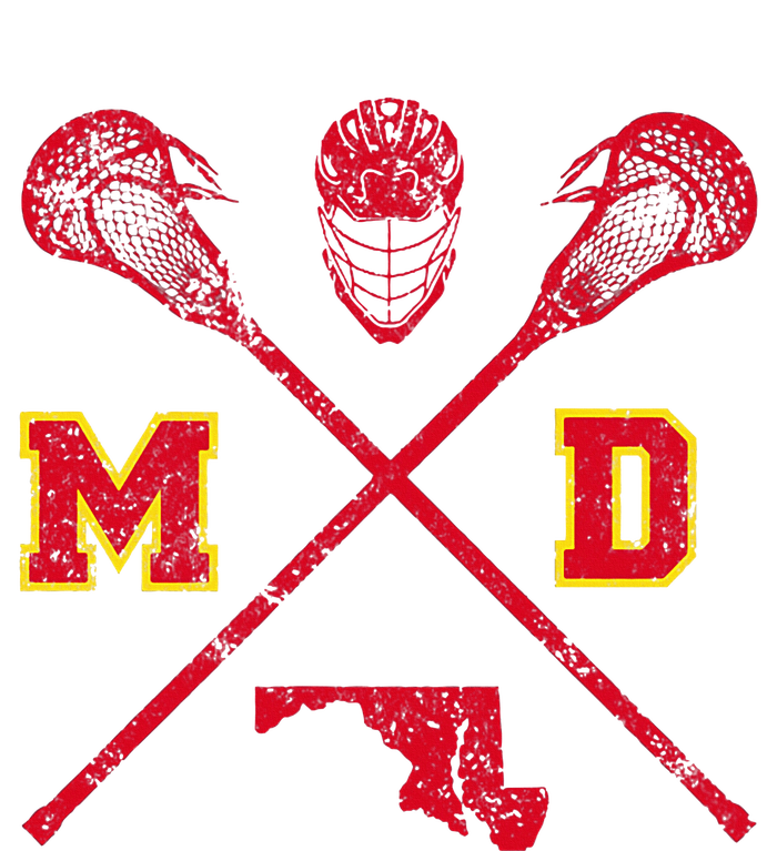 Maryland Lacrosse Vintage Md Lax Weathered Tall T-Shirt