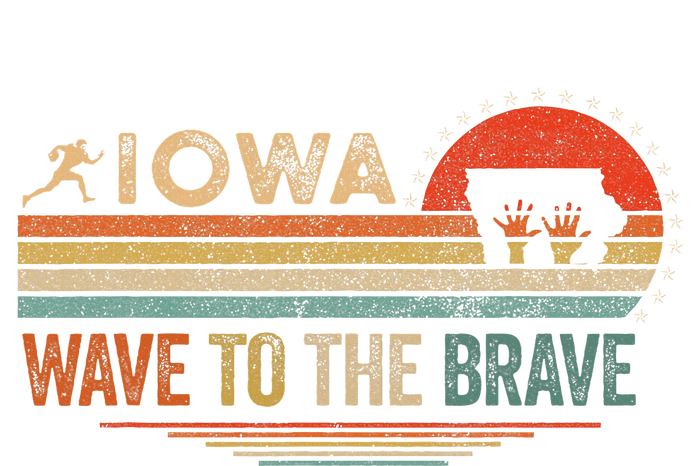 Vintage Iowa Wave To The Brave Football Childrens Hospital Toddler T-Shirt