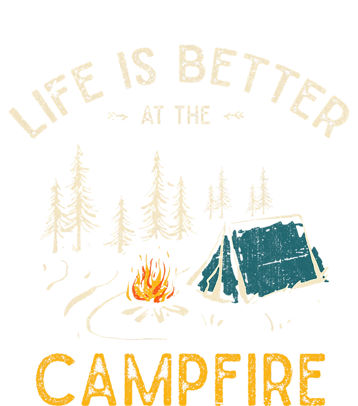 Life Is Better At The Campfire Funny Camper Camp Camping Magnet