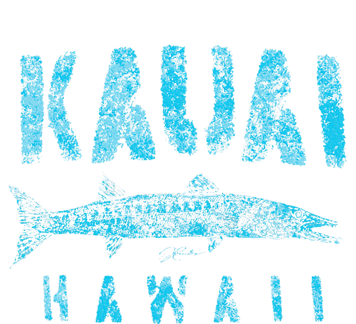 Kauai Hawaii Great Barracuda Women's Crop Top Tee