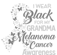 I Wear Black For My Grandma Melanoma Cancer Awareness 7-Panel Snapback Hat