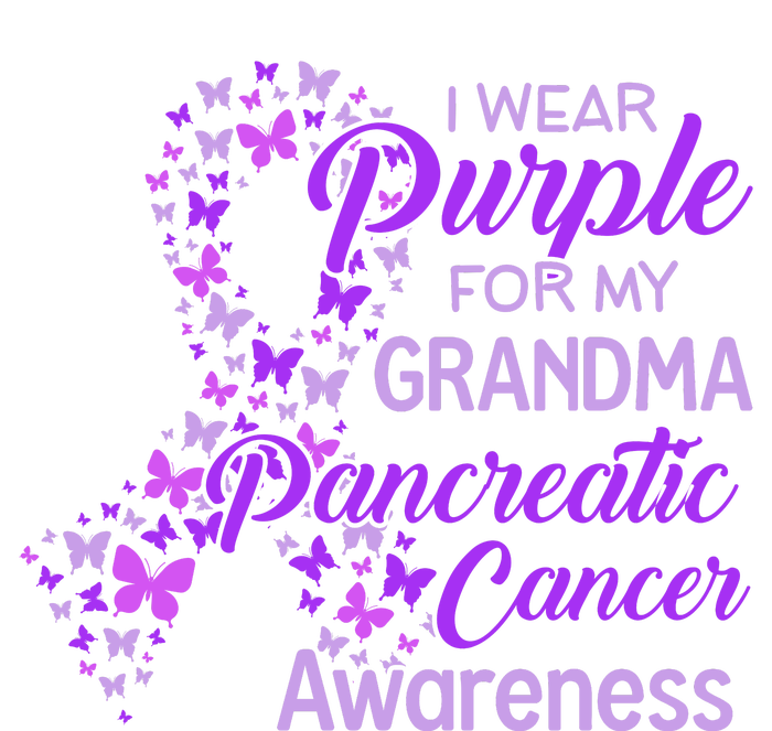 I Wear Purple For My Grandma Pancreatic Cancer Awareness T-Shirt