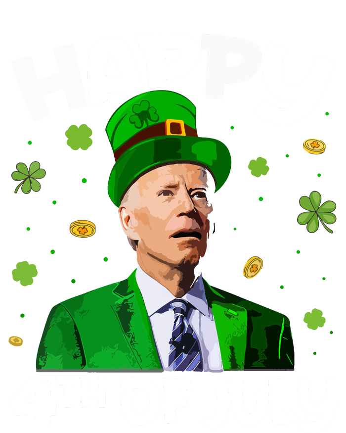 Merry 4th Of St Patricks Day Joe Biden Leprechaun Hat 7-Panel Snapback Hat