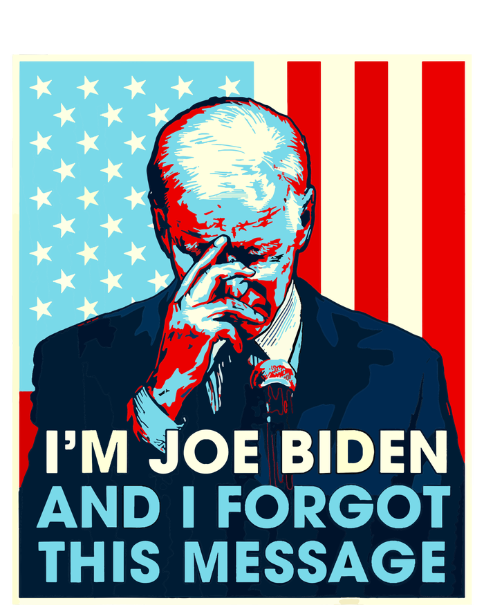 Retro Im Joe Biden And I Forgot This Message Us Flag PosiCharge Competitor Tank