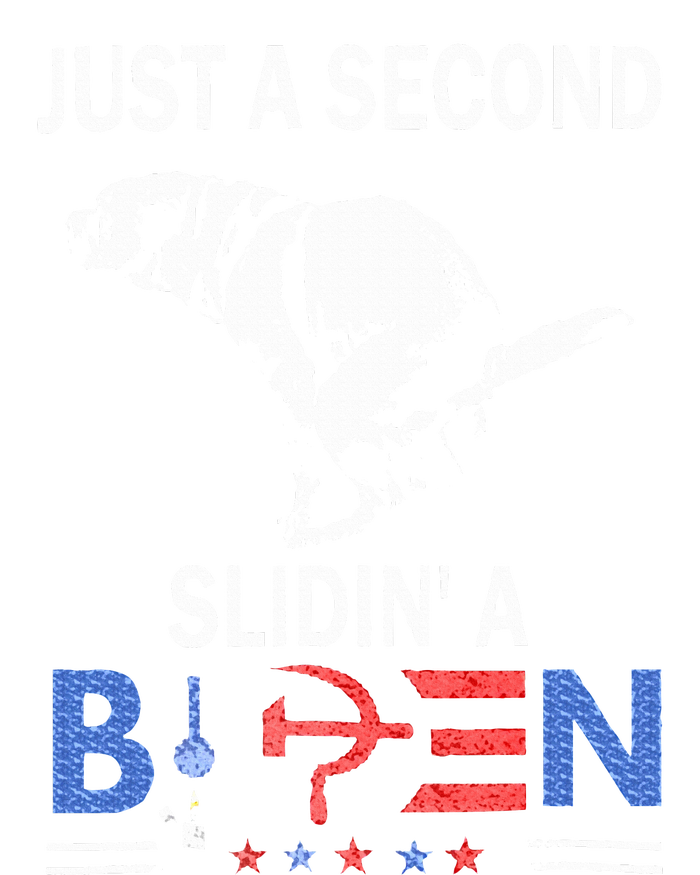 Just A Second Slidin A Biden Women's Tri-Blend 3/4-Sleeve Raglan Shirt