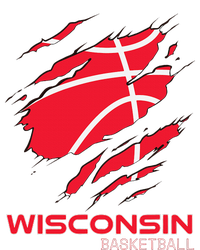 Basketball The Badger State Home Wisconsin Hoops T-Shirt