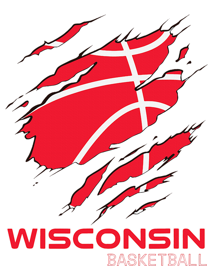 Basketball The Badger State Home Wisconsin Hoops T-Shirt