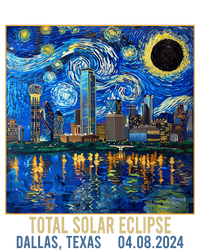 Dallas Texas Skyline Artistic Total Solar Eclipse 2024 T-Shirt