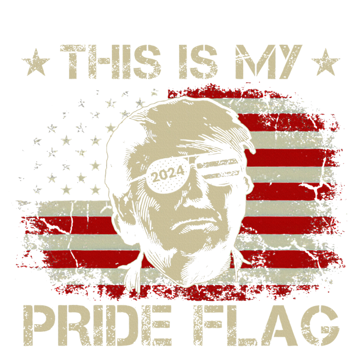 This Is My Pride Flag Trump 2024 American Flag 4th Of July Tall Long Sleeve T-Shirt