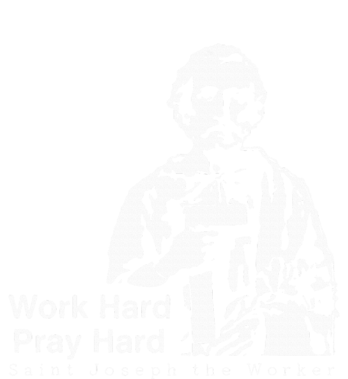 Work Hard Pray Hard Saint Joseph The Worker Short Acrylic Beanie