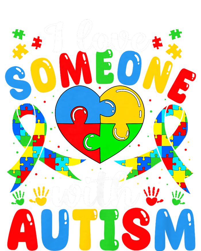 I Love Someone With Autism Awareness Heart Puzzle Pieces Sustainable Bucket Hat