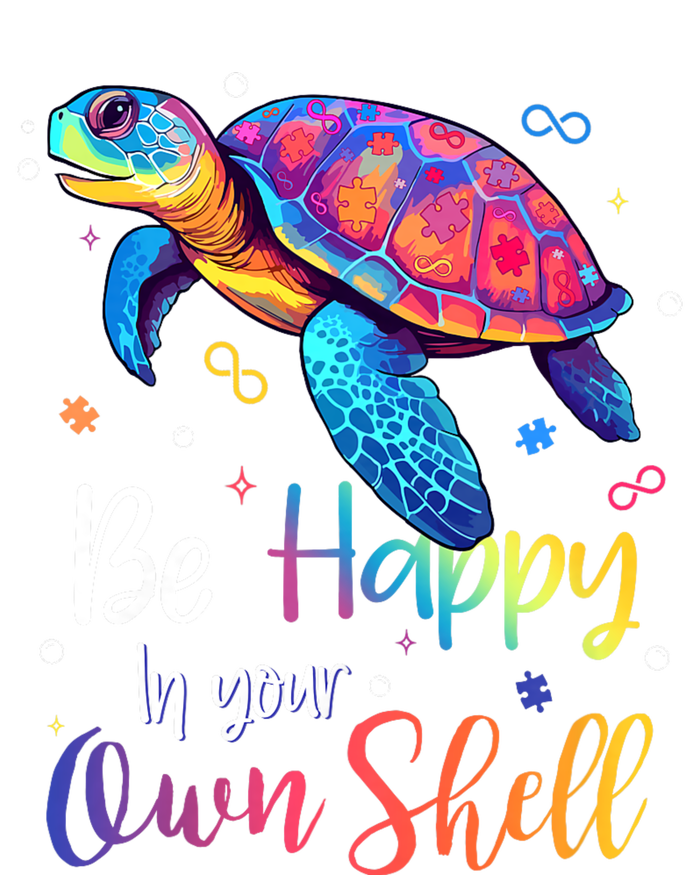 Be Happy In Your Own Shell Autism Awareness Turtle Kids Long Sleeve Shirt