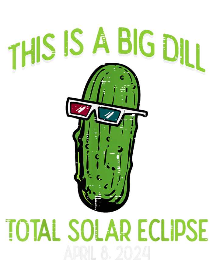 Total Solar Eclipse Pickle Big Dill 2024 Tie-Dye T-Shirt