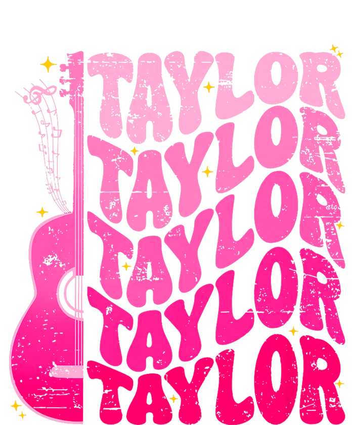 I Love Taylor Retro 80s Themes Retro First Name Personalized Groovy 80s Pink Women’s Perfect Tri Rocker Tank