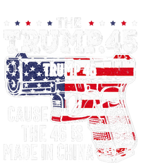 45 American Flag The Trump 45 Cause The 46 Is Made In China Women's Crop Top Tee