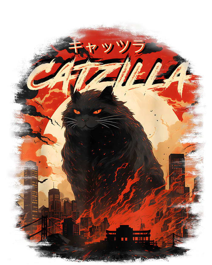 Funny Cat Lover Catzilla Cat Humor Cat T-Shirt