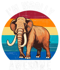 IM Woolly Awesome Funny Woolly Mammoth Retro Sunset Vintage V-Neck T-Shirt