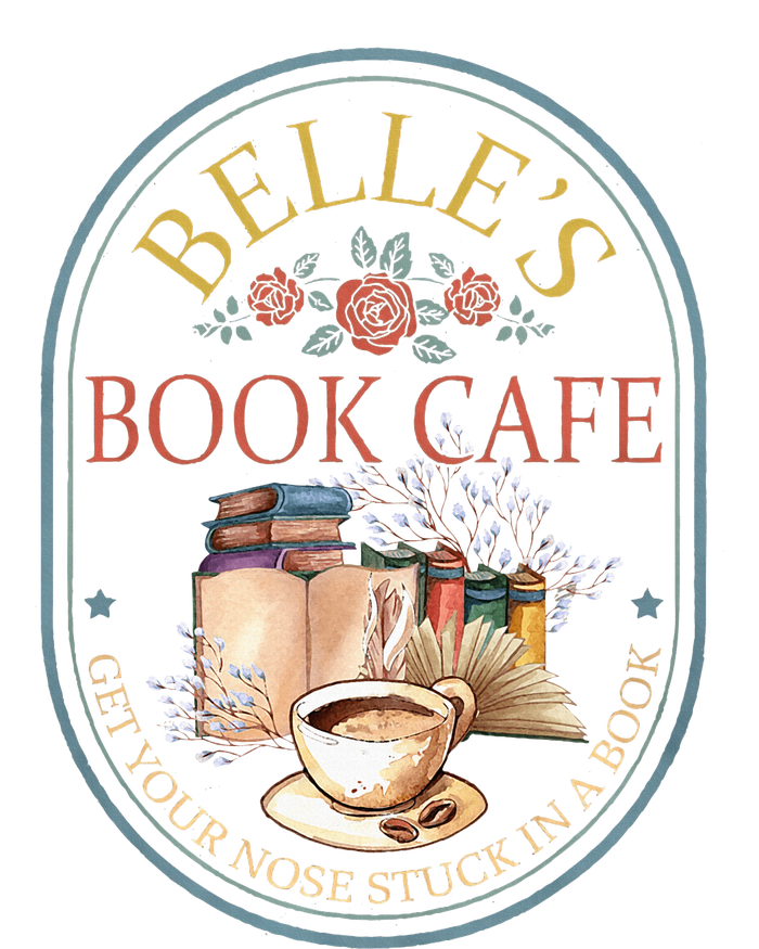 Belles Book Cafe Belle Book Ladies Long Sleeve Shirt