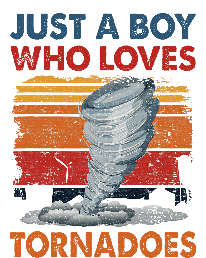 Just A Boy Who Loves Tornado Weather Storm Tornado Chaser Sweatshirt