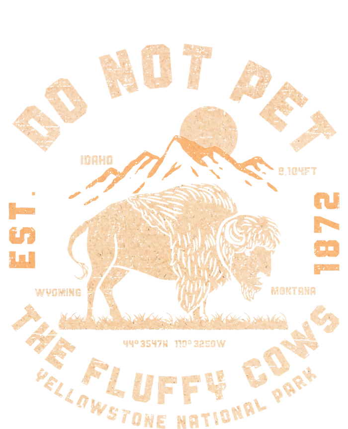 Do Not Pet The Fluffy Cows Bison Yellowstone National Park Impact Tech Backpack