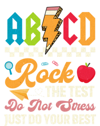 Test Day Vintage Testing Abcd Rock The Test Day Teachers Students Performance Long Sleeve Polo